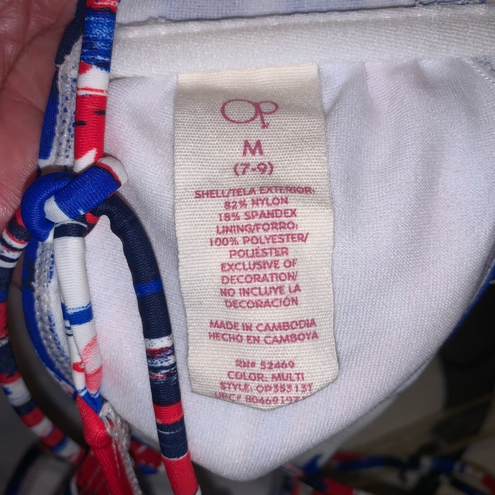 OP Swimsuit Top, Size Medium (7-9) - Picture 3 of 3